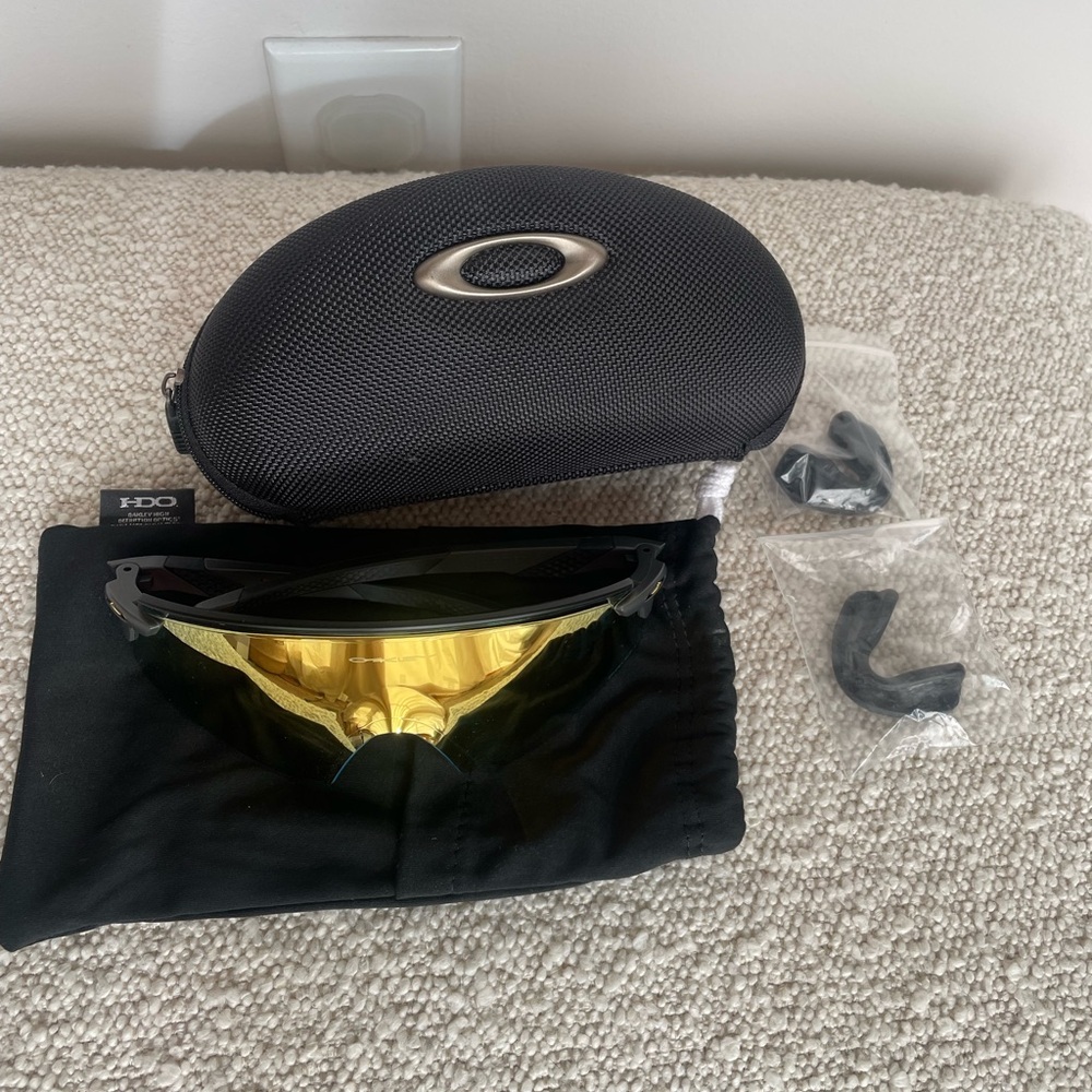 Oakley Encoder Sunglasses with Gold Lens and Case